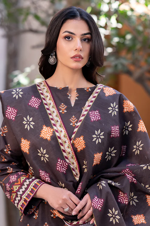 Zellbury 2-PC Unstitched Suit Winter Khaddar Collection Vol-1 2025 - Image 2
