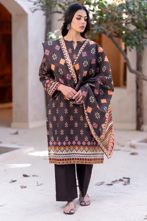 Zellbury 2-PC Unstitched Suit Winter Khaddar Collection Vol-1 2025