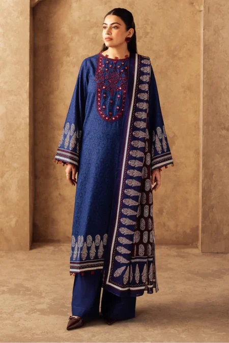 Zellbury 2-PC Unstitched Suit Winter Khaddar Collection Vol-1 2025