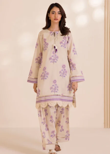 Zellbury 2-PC Digital Printed Vol 10 Unstitched Cotton Suit