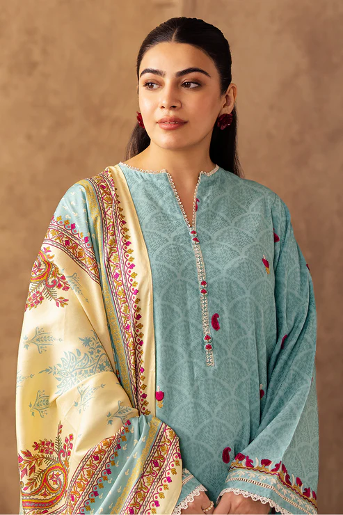 Zellbury 3-PC Unstitched Suit Winter Khaddar Collection Vol-1 2025 - Image 2