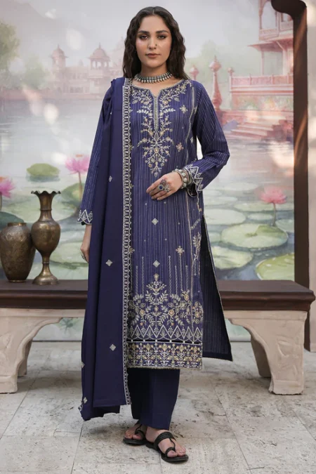 Zellbury 3-PC Unstitched Suit Winter Khaddar Collection Vol-1 2025