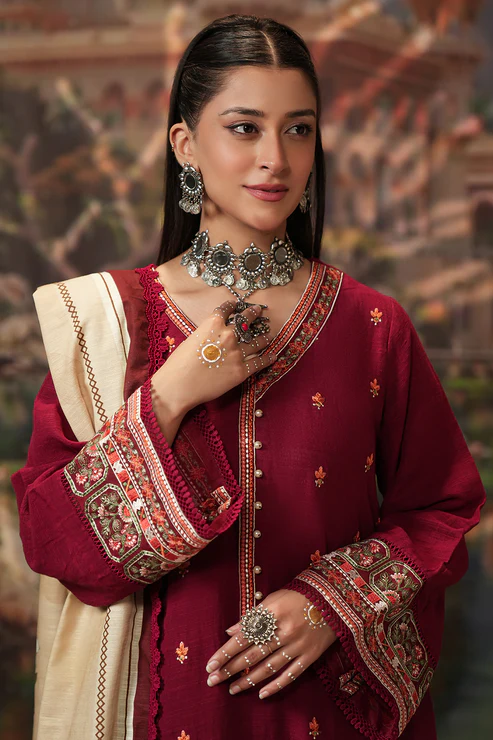 Zellbury 3-PC Unstitched Suit Winter Khaddar Collection Vol-1 2025 - Image 2